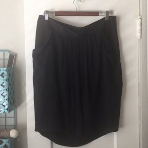 Worthington pleat front skirt size 14 black